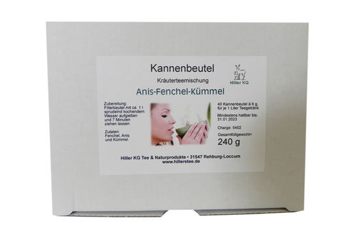 Kannenbeutel Kräutertee Anis-Fenchel-Kümmel 40 x 1 L