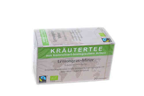 Kräutertee Lemongras-Minze 20 Tbtl. Bio Fairtrade