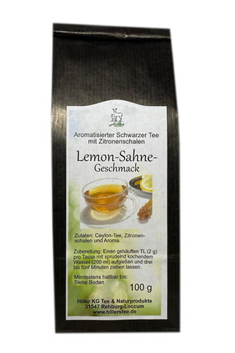 Arom. Schwarztee Lemon-Sahne-Geschmack 100 g