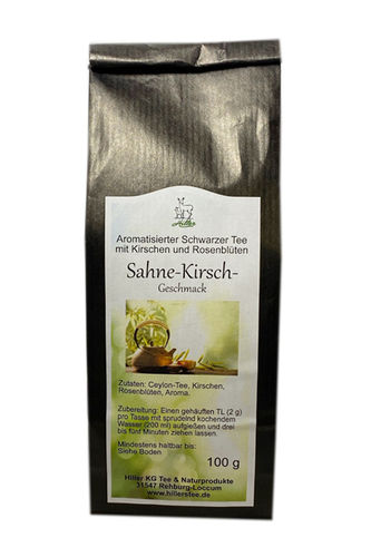 Arom. Schwarztee Sahne-Kirsch-Geschmack 100 g