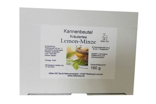 Kannenbtl. Kräutertee Lemongras-Minze 40 Btl.