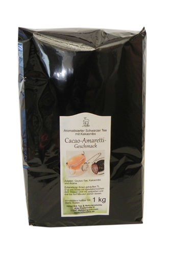 Arom. Schwarztee Cacao-Amaretti-Geschmack 1 kg