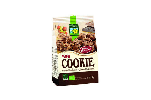 Mini Cookie Schoko-Haselnuss 125 g bio